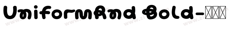 UniformRnd Bold字体转换